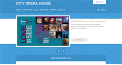 Desktop Screenshot of cityoperahouse.org